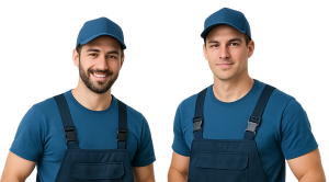 QuickMove® Labour Hire — three movers for internal moves, stairs, and loading/unloading